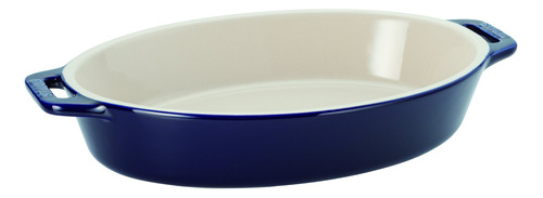 Staub Fuente Ovalada Grand Blue Cm) Ceramica Para Gratinar