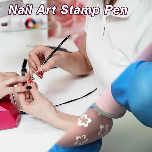 Ferramentas Para Nail Art - Carimbo E Desenho Em Unhas