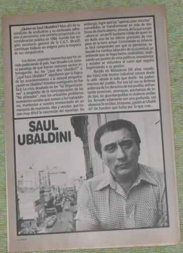 Lote Saul Ubaldini Humor Politica