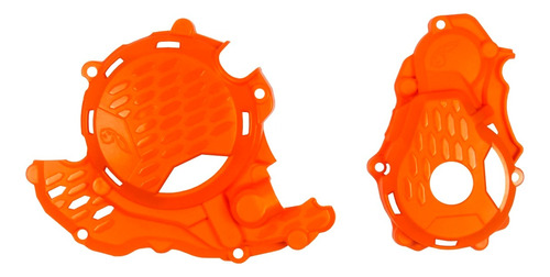 Kit Tapa Protector Motor Ktm Sxf 250 350 17/22 Naranja Amx