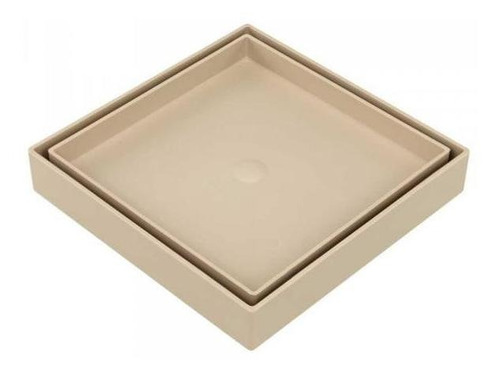 Ralo Oculto Invisivel Universal Bege 15x15