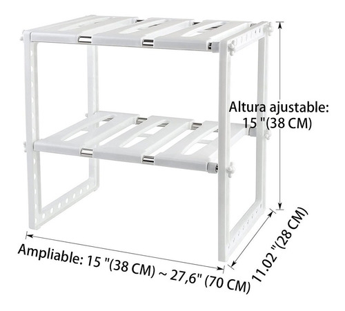 Imagen 8 de 10 de Escurridor De Platos,rejilla Para Fregadero Ajustable38-70cm
