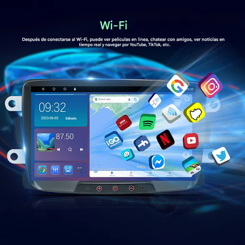 Peerce Estéreo 4+64g Android Para Renault Duster Logan Oroch Captur