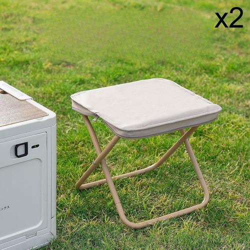 Taburete De Acampada Pequeño, Silla Plegable, Reposapiés,