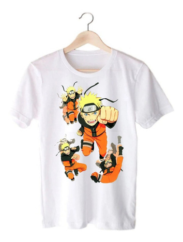 Remera Blanca Naruto Shippuden - Naruto Clones - Anime