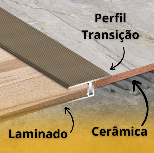 Perfil T Junção Para Pisos Champagne