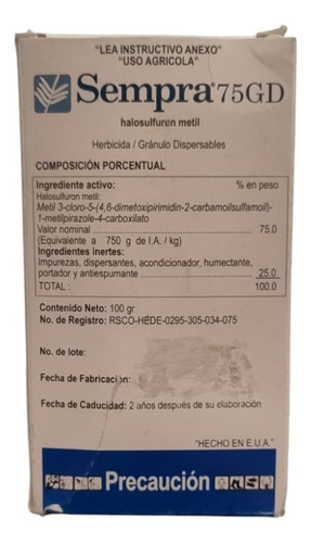 Sempra Gowan Frasco 100 G Para Coquillo