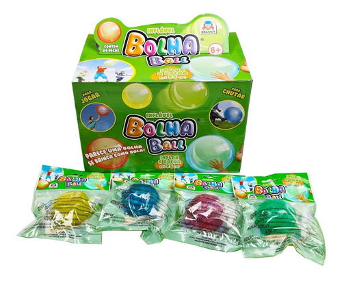 Imagem 2 de 3 de Brinquedo Infantil Bola Bolha Ball - Braskit Menino E Menina