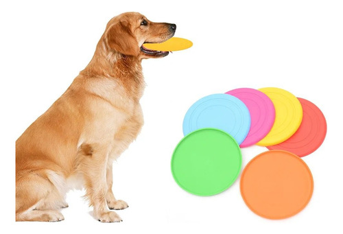 Juguete Frisbee Para Perros - Platillo Volador Silicona X2