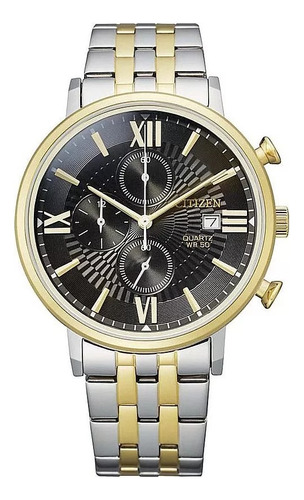 Citizen Quartz Black Dial Crono An3616-75e