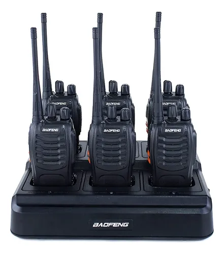 comprar 6 Radios Baofeng Bf--888s Walkie Talkie Uhf Con Manos Libres