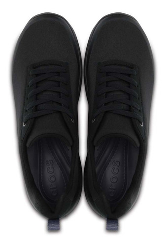 Tenis Crocs Dama Busy Day Stretch Lace-up Negro