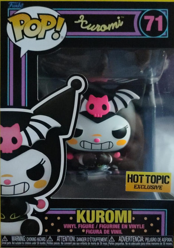 Funko Pop! Kuromi #71: Kuromi Black/light Hot Topic Exclusiv