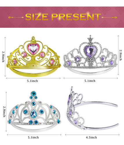 Set De Tiara Con Forma De Corona De Princesa Bibuty Para Niñ