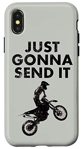 Funda Para iPhone X/xs Motocross Racer; Dirt Bike Rider