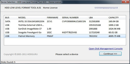 Imagen 2 de 5 de Herramienta Para Formatos En Bajo Nivel De Disco Duro Y Usb