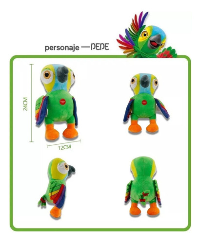 Para Para La Granja De Zenon Lorito Pepe 14 In. Musical