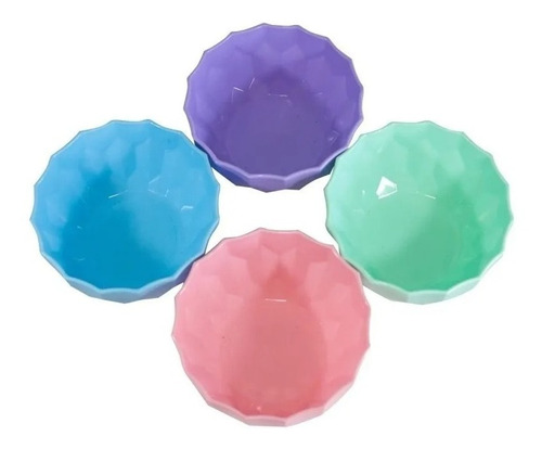 Bowl Comportera Plastico Color Pastel Recipiente Cazuela