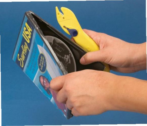 Abridor de pacotes universal Openx Dual Blade Cor Amarillo