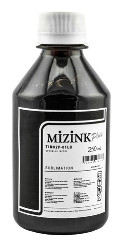 250ml De Tinta Sublimática Mizink Original - Todas As Cores