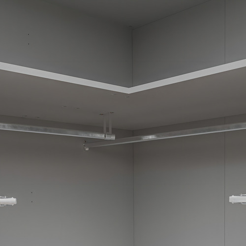 Guarda-roupa De Canto Reto Modular 95cm Sem Portas Com Wt