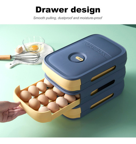 A Caja De Almacenamiento For Huevos De Gran Capacidad Con