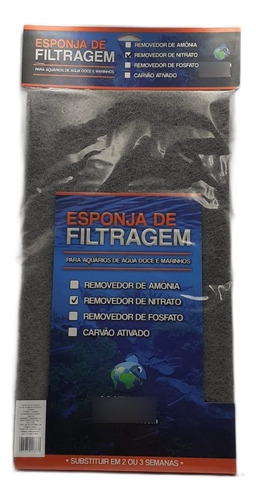 Esponja Filtrante Wfish Removedor De Nitrato 25x45cm