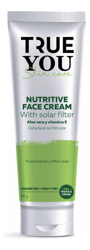 Crema Facial Nutritiva True You De 80 Ml - Aloe Y Vitamina E