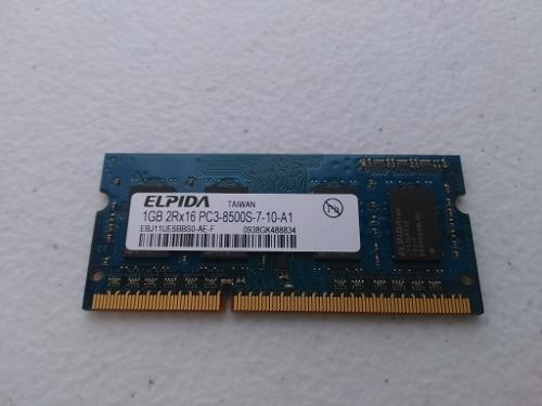 Memoria RAM  1GB 1 Elpida EBJ11UE6BBS0-AE-F