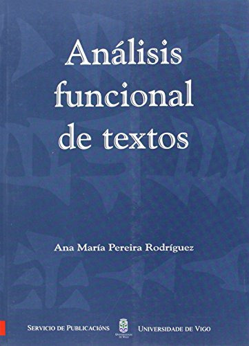 Analisis Funcional De Textos -monografias Da Universidade De