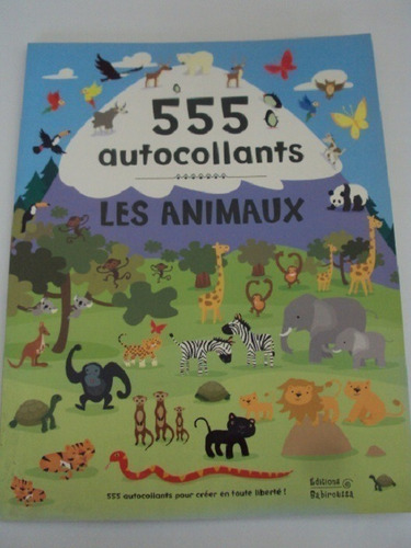 Libro En Frances 555 Autocollants Les Animaux