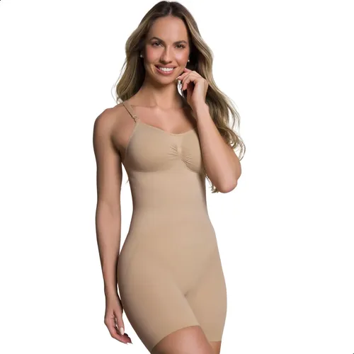 Cinta Body Modelador Redutor De Medida Alça​ Regulável Selene