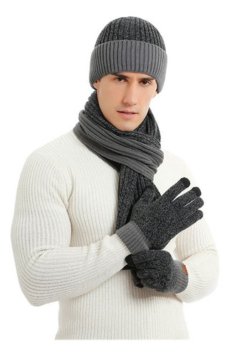 Conjunto De Gorro Y Bufanda Para Mujer, Guantes De Invierno