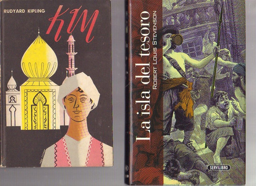 2 Novelas: Kim -kipling- + La Isla Del Tesoro -stevenson-