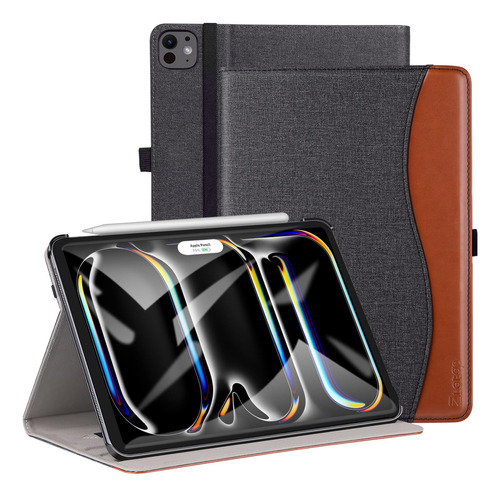 Funda Ztotopcases Para Ipad Pro 13 Pulgadas M4 2024 7ª Gen Denim Black