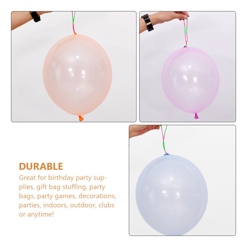 50 Piezas De Globos De Látex Para Perforar Globos, Globos Pl