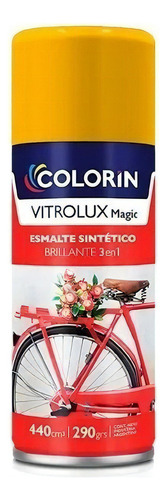 Aerosol Vitrolux Magic Esmalte 3 En 1 440 Cm3 Brillante Color Amarillo