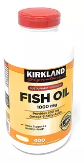 Oil Fish Aceite De Pescado Ácidos Grasos Omega-3, 400 Sofgel
