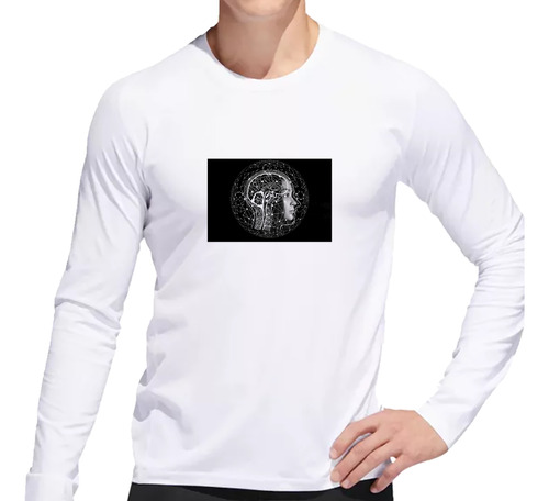 Remera Hombre Ml Neurona Pensamiento Cabeza Desarrollo