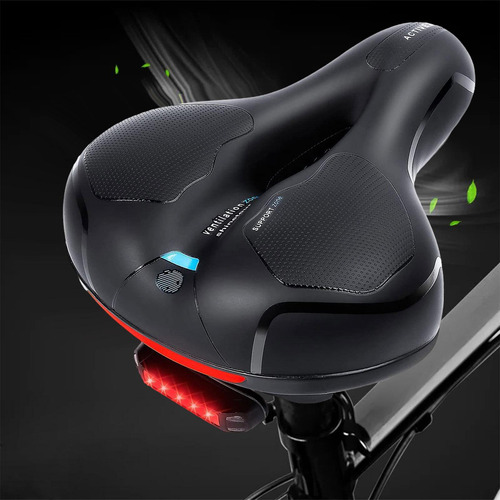 Asiento De Bicicleta SillĂn De Bicicleta Pu Ancho Asiento