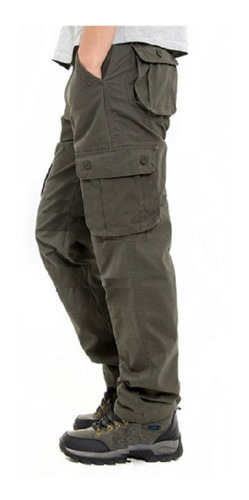 Pantalon Cargo Hombre Hard World Gabardina Reforzada Ffaa