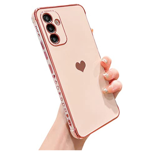 Funda Para Galaxy A34 5g Con Diseño Galvanoplastia Rosa