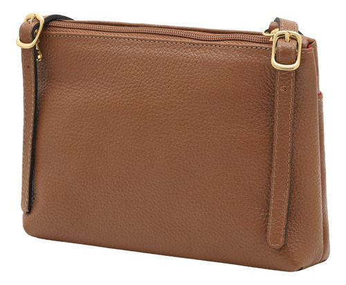 Kit De Bolsa E Carteira Em Couro Bovino Mariart Ágata + 674 Cor Camel