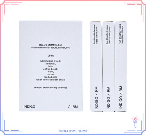 Rm De Bts - Indigo- Qr Versión Postcard 2022 En Caja De Cartón Producido Por Big Hit Music