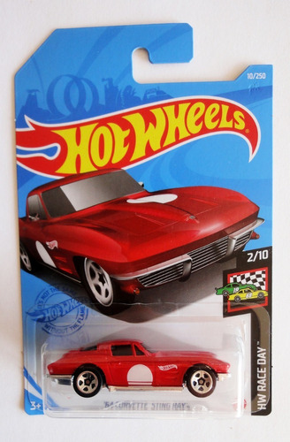 Hot Wheels 2021, '64 Corvette Sting Ray - 10/250 - ( Rojo )