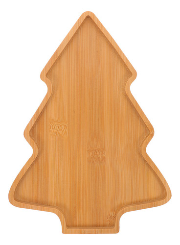 A Plato De Madera Para Servir Aperitivos Con Forma De Árbol