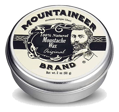 Cera De Bigote De Marca Mountaineer, Natural, Sin Residuos,