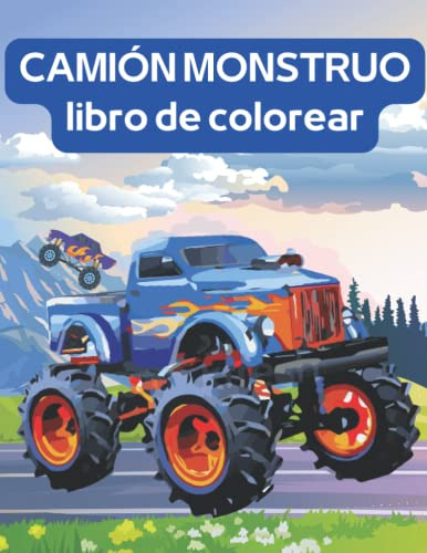 Camion Monstruo Libro De Colorear: Paginas Con Modelos Lindo