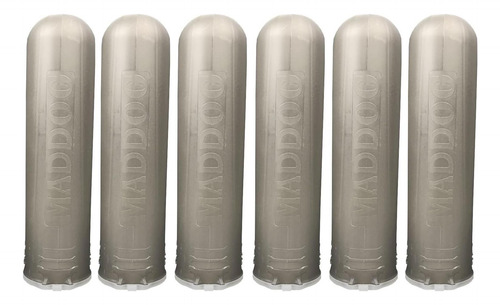 Maddog 150 Round Bones Paintball Pod - Humo - Paquete De 6 Humo.