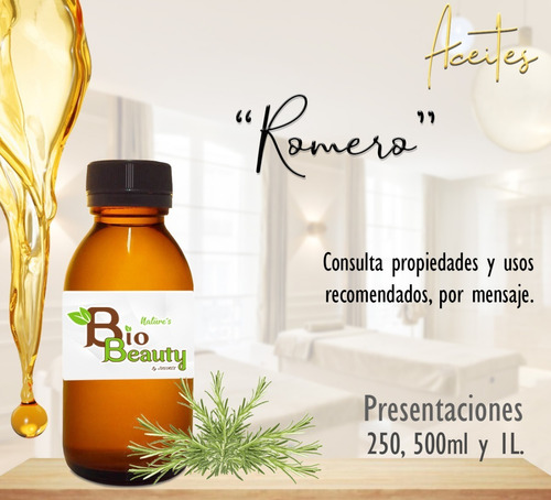 Aceite De Romero Masaje Terapia Bio Beauty